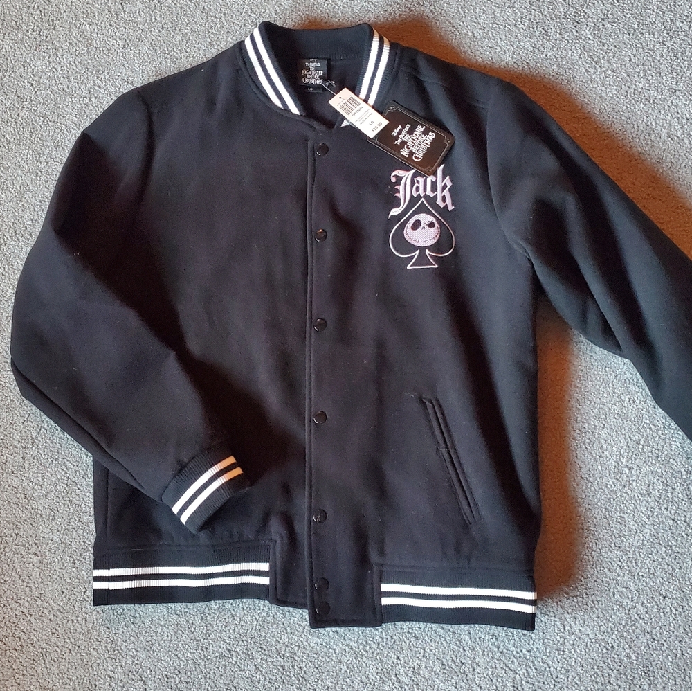 NWT Jack Skellington Embroidered Unisex Jacket